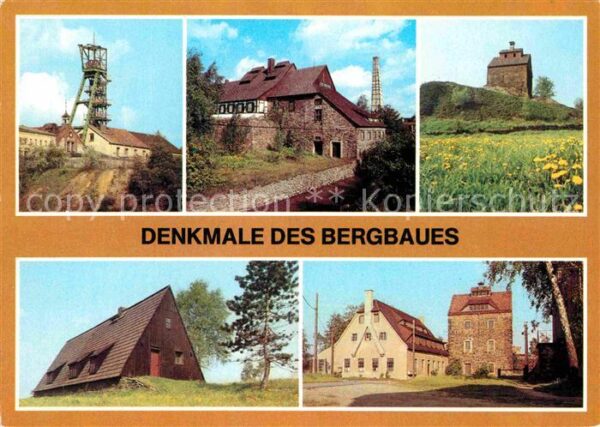 Bergbau Mining Denkmal Förderturm Reiche Zeche Freiber
