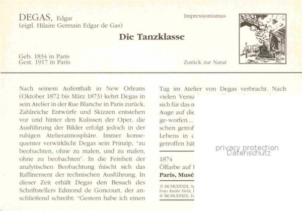 Degas Edgar Die Tanzklasse – Bild 2