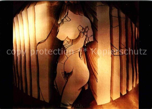Kuenstlerkarte Victor Ruzo La creation de la Femme