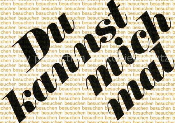 Humor Burkhardts Posterkarte Du kannst mich m