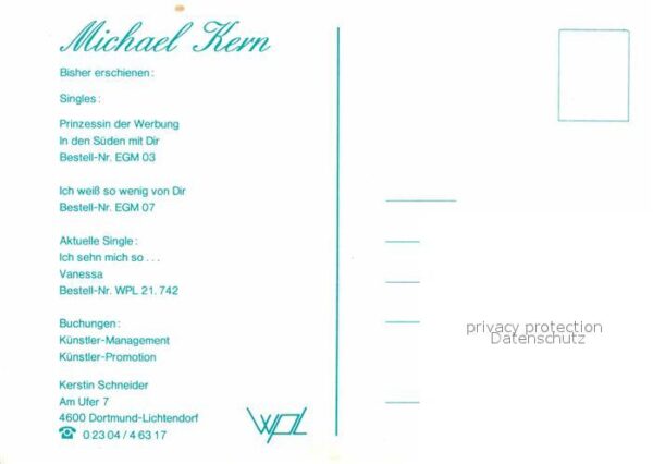 Saenger Band Michael Kern Autogramm – Bild 2