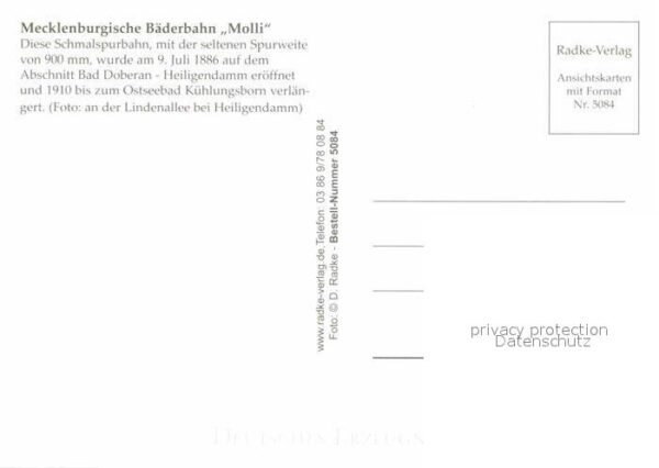 Lokomotive Bäderbahn Molli Lindenallee Heiligendam – Bild 2