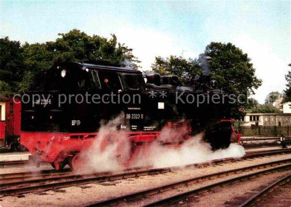 Lokomotive Dampflokomotive 99 2322 Bahnhof Kühlung