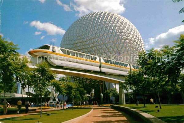 Walt Disney World Future World Sleek Monorail Spaceship E