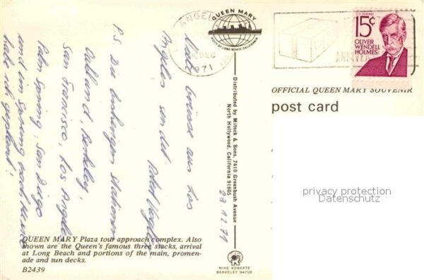 Dampfer Oceanliner Queen Mary Long Beach California – Bild 2