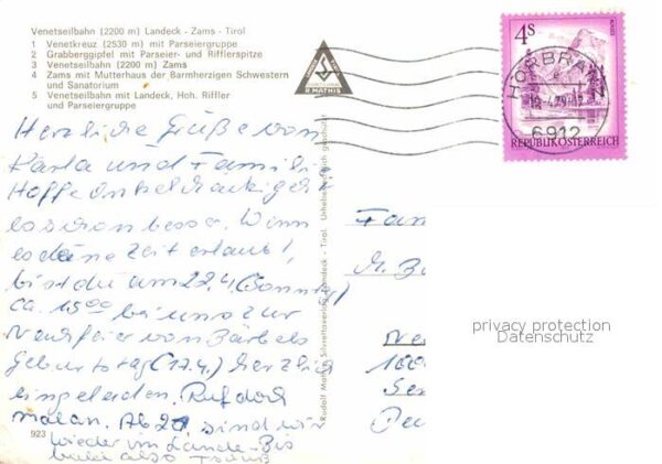 Seilbahn Venet Landeck Zams Venetkreuz Grabbergg – Bild 2