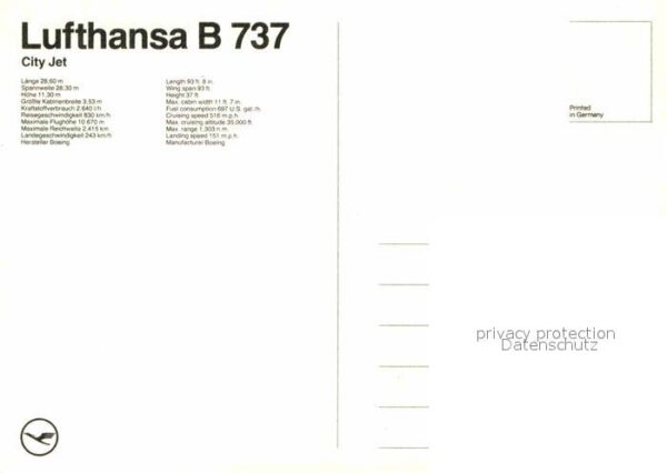 Lufthansa B-737 City Jet – Bild 2