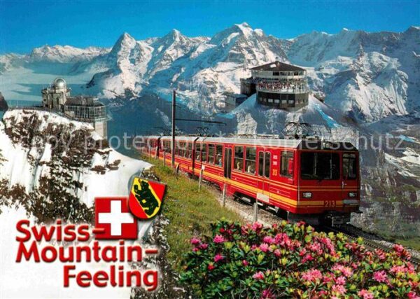 Fotomontage Fotocollage Jungfraubahn Jungfrauregion