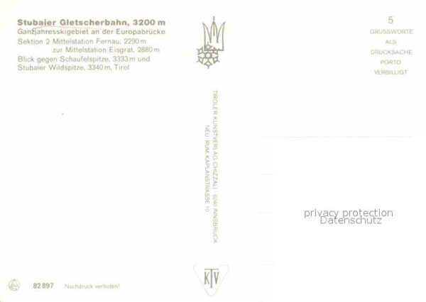 Seilbahn Stubaier Gletscherbahn Schaufelspitze M – Bild 2