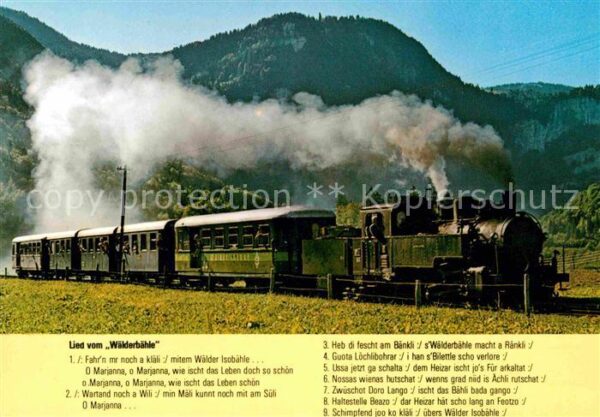 Lokomotive Bregenzerwaldbahn Lied Wälderbähle