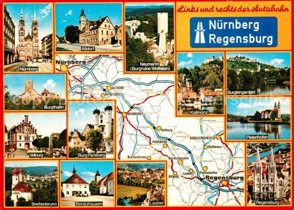 Autobahn Nürnberg Regensburg Beratzhausen Pielen