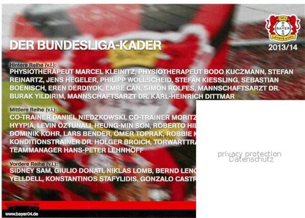 Fussball Mannschaft Bayer 04 Leverkusen Saison 2 – Bild 2
