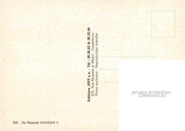 Adel Marokko Majeste Hassan II – Bild 2