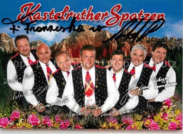 Saenger Band Kastelruther Spatzen Autogramme