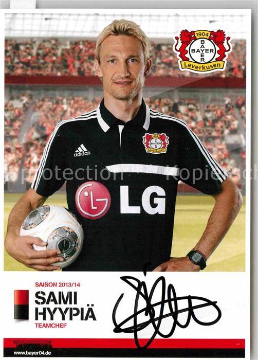Fussball Bayer 04 Leverkusen Sami Hyypiä Autogra
