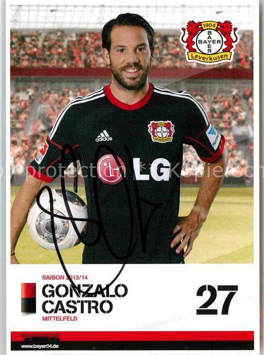 Fussball Bayer 04 Leverkusen Gonzalo Castro Auto