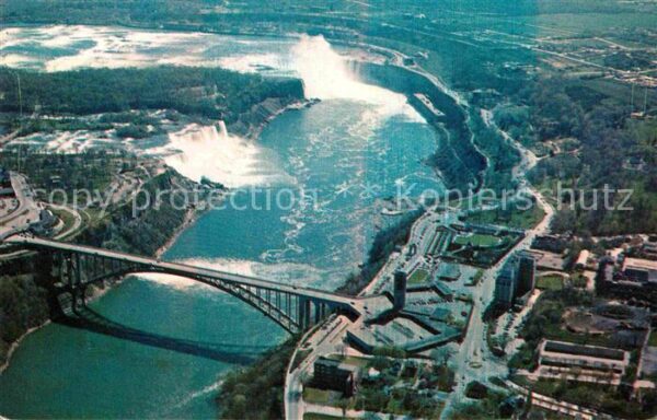 Ontario Canada Fliegeraufnahme Niagara Falls