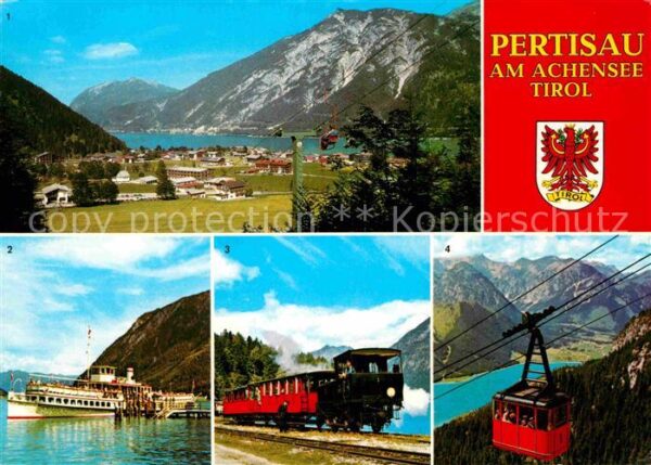 Pertisau Achensee Am Achensee mit Maurach Rofangebäude Ro