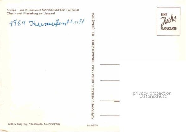 Manderscheid Eifel Fliegeraufnahme Ober- und Niederburg am – Bild 2