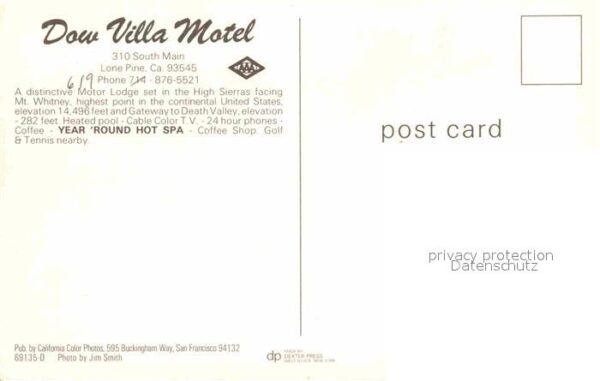 Lone Pine Motel Dow Villa Whirlpool Zimmer – Bild 2