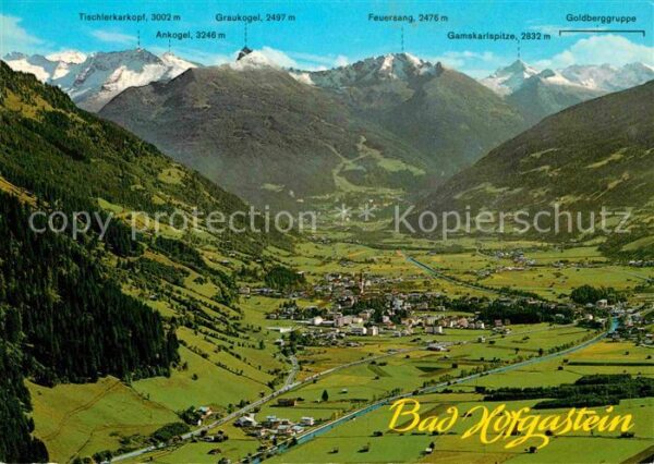 Bad Hofgastein Panorama mit den Hohen Tauern