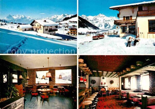 Werfenweng Cafe Pension Hochthron Gastraum Bar