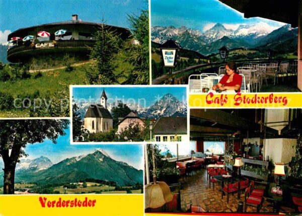 Vorderstoder Cafe Stockerberg Terrasse Gastraum Pano