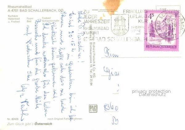 Bad Schallerbach Kurhaus Hallenbad Freibad – Bild 2