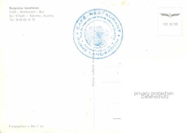 Villach Kaernten Burgruine Landskron Fliegeraufnahme – Bild 2
