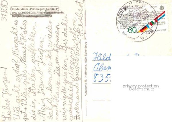 Scheidegg Allgaeu Kinderklinik Prinzregent Luitpold Flieg – Bild 2