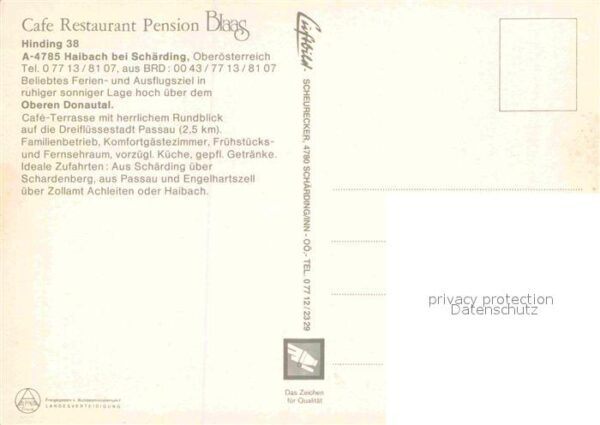 Haibach Schaerding Panorama mit Inn Donau Ilz Cafe Restaur – Bild 2