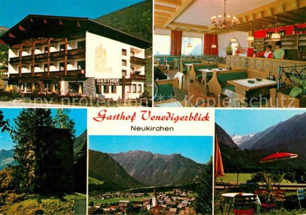Neukirchen Grossvenediger Gasthof Venedigerblick Gastraum Terrass