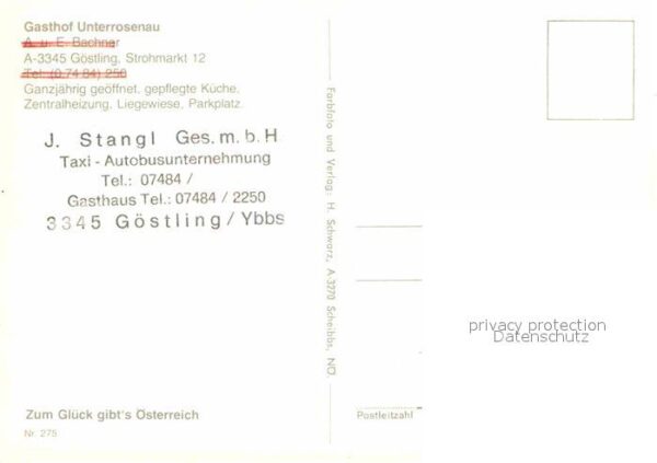 Goestling Ybbs Gasthof Unterrosenau Gaststube Zimmer S – Bild 2