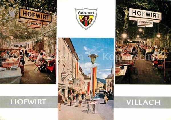 Villach Kaernten Hofwirt Gastraum Strassenmotiv