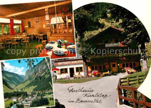 Ginzling Gasthaus Karlsteg Gaststube Panorama