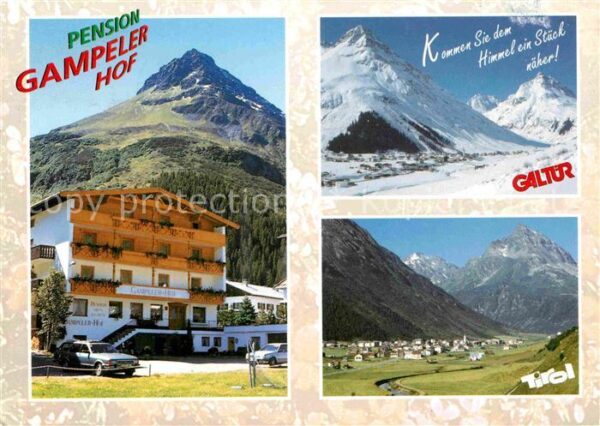 Galtuer Tirol Pension Gampeler Hof Panorama