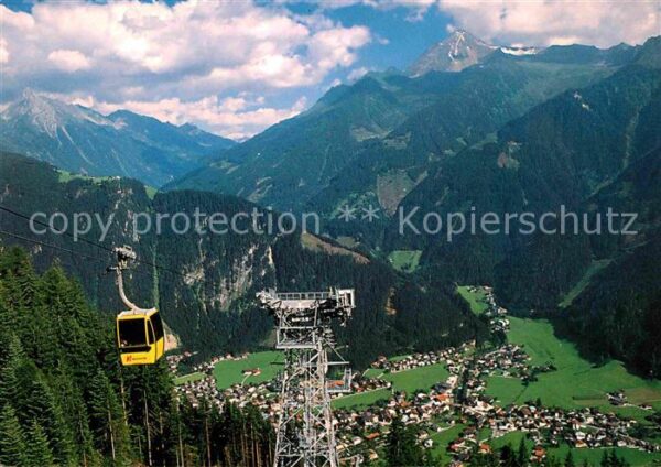 Mayrhofen Zillertal Penkenbahn mit Kolm und Ahornspitze