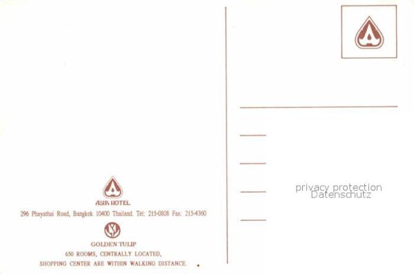 Bangkok Asia Hotel Gastraum Zimmer – Bild 2