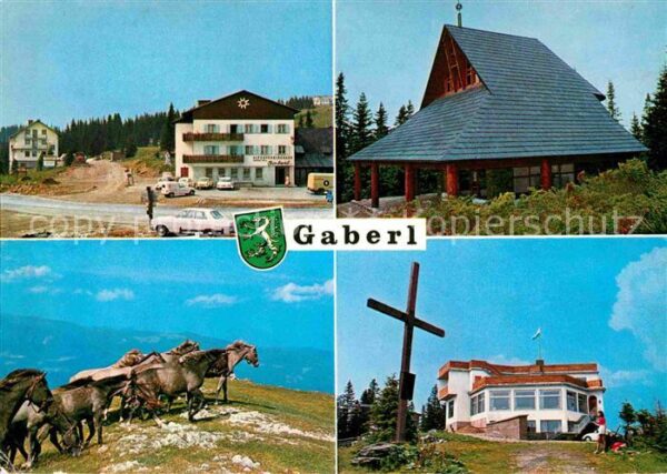 Gaberl Salla Alpenvereinshaus Wildpferde Gipfelkreuz