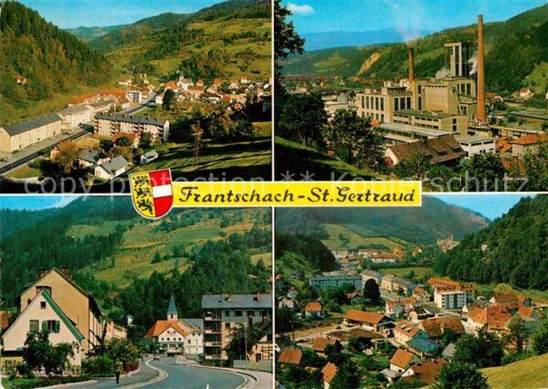 Frantschach-St.Gertraud Panorama Kohlebergwerk Strassenpartie