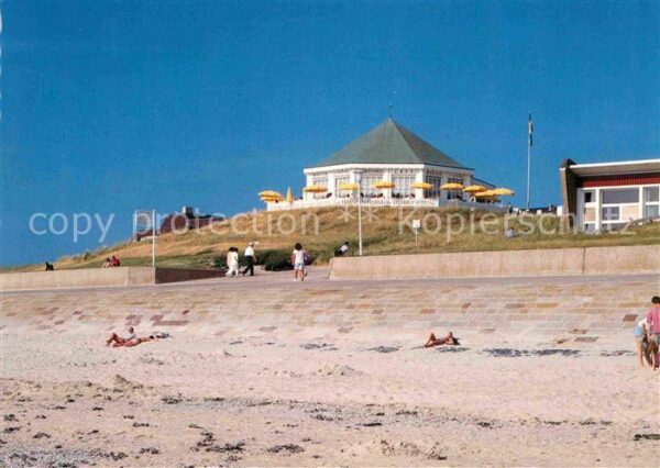 Norderney Nordseebad Weststrand am Cafe Marienhöhe
