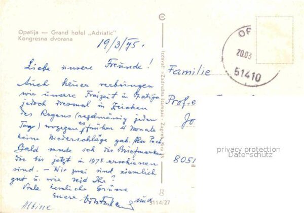 Opatija Abbazia Grandhotel Adriatic Kongresna dvorana – Bild 2