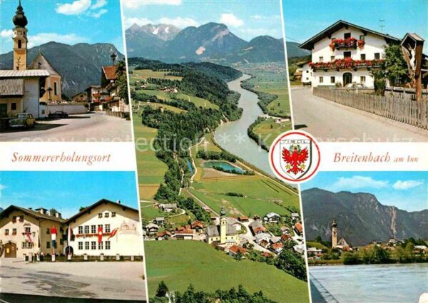 Breitenbach Inn Pfarrkirche Fliegeraufnahme mit Kleinsö