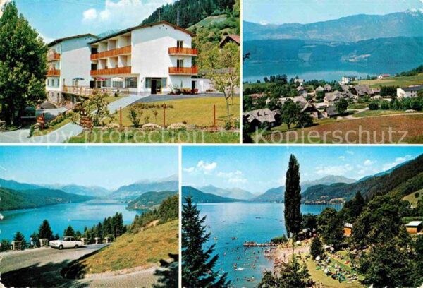 Sappl Millstaettersee Cafe Pension Karolinenhof Seepanorama