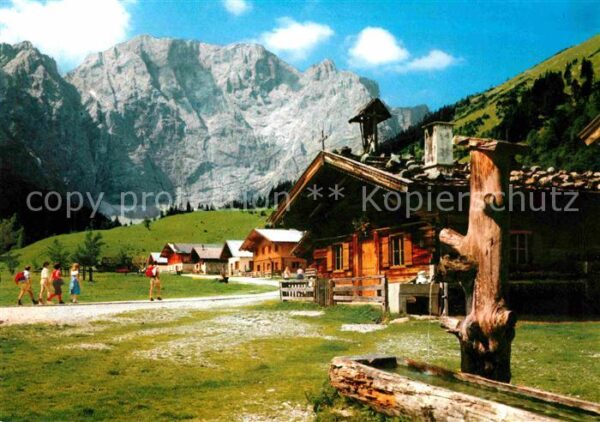 Eng Karwendel Eng Almen am Gr Ahornboden mit Grubenka
