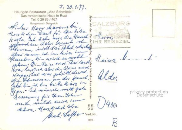Rust Burgenland Heurigen Restaurant Alte Schmiede Gastr – Bild 2