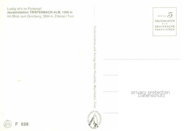 Zillertal Tirol Jausenstation Tristenbach Alm – Bild 2