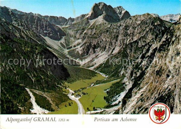 Pertisau Achensee Alpengasthof Gramai Fliegeraufnahme