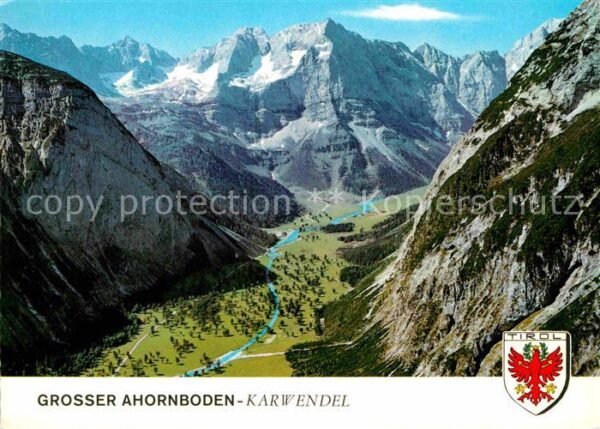 Grosser Ahornboden mit Eiskarl und Spritzkarspitze Karwend