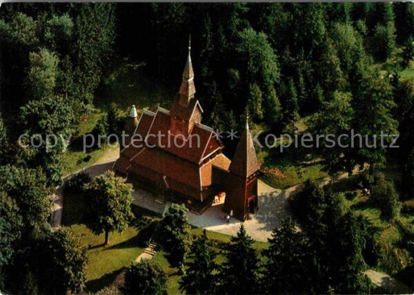 Hahnenklee-Bockswiese Harz Nordische Stabkirche Fliegeraufnahme